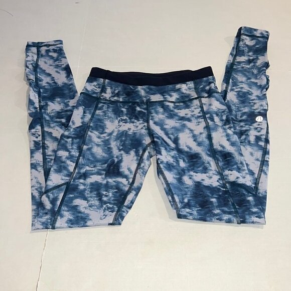 Lululemon Speed Tight III *All Full-On Luxtreme tie dye full length Blue size 2 - Picture 3 of 16